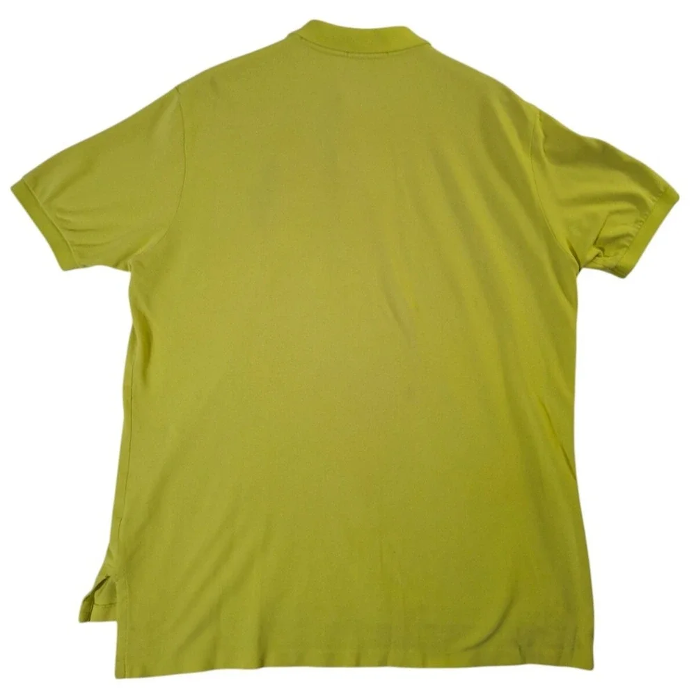 Polo Ralph Lauren Polo Shirt Men's XL Yellow Big Pony #3 Patch
